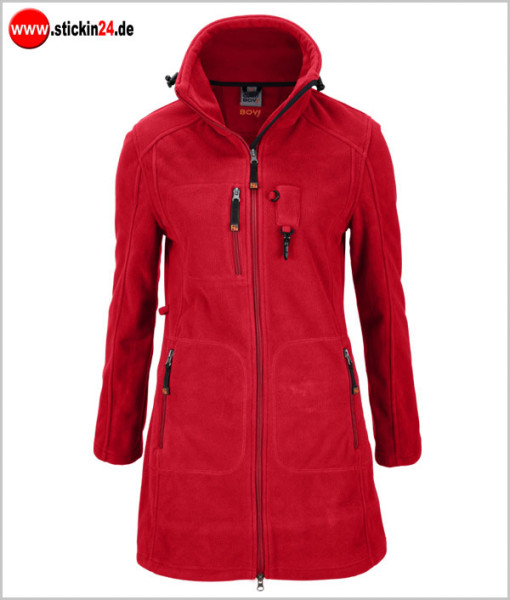 Damen Fleecejacke ELLA, erdbeere - funktional und perfekt für die Gassirunde