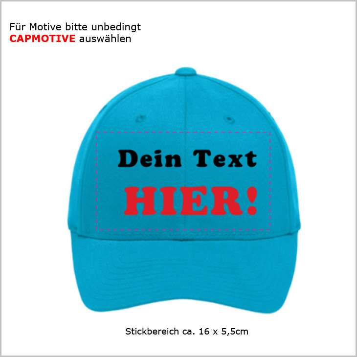 cap besticken einzelstück