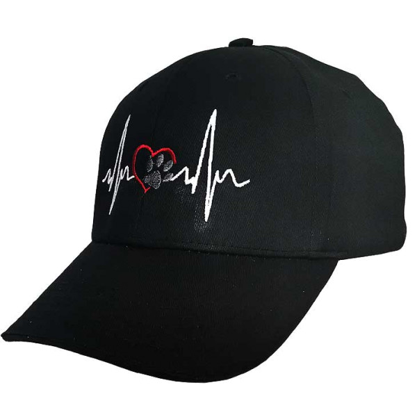 Basecap SPORT inklusive Stickerei "Puls/Herz/Pfote"