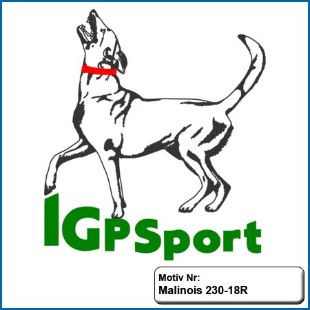IGP Malinois Stickerei,Malinois sticken,Hundemotiv Mali sticken