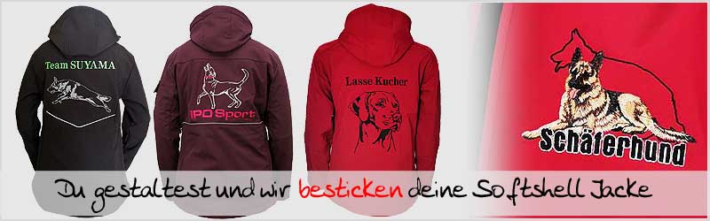 Damen_Hundesport_kleidung_Softshelljacken_besticken_stickin24-de