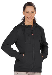 GoodBoy_Sweatjacke_Fyn_Damen_schwarz_Model_besticken