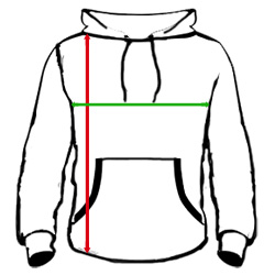 Hoodie-Masstabelle