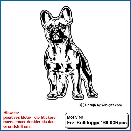 Französiche Bulldogge sticken,Hoodie mit Stickerei Französische Bulldogge,French Bulldog,Bully