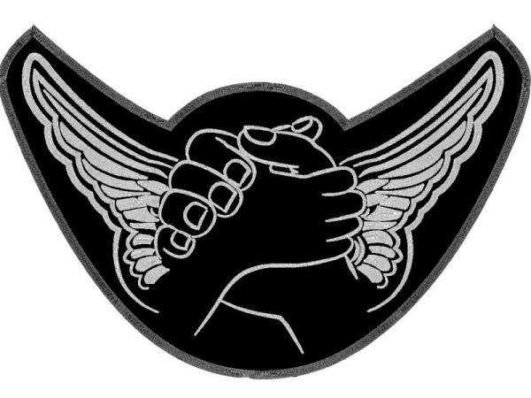 Biker gegen Mobbing: Center Patch "Schutzengel"